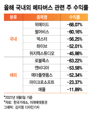 1500% 폭등 일으키던 메타버스 탔더니 폭락…반등은 먼 미래?