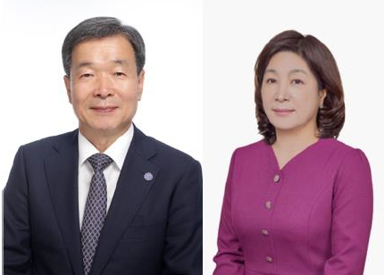 이번 행사를 주최한 국제생태농업네트워크 최재철 이사장(왼쪽)과 주관한 한다㈜ 고은영 대표/사진제공=한다㈜