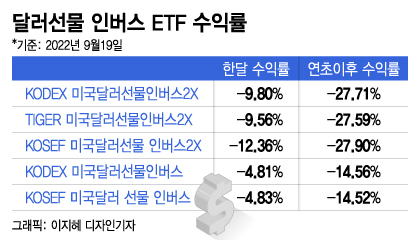 "환율 내리겠지" 곱버스 탔다가 '-12%'…강달러에 우는 개미들