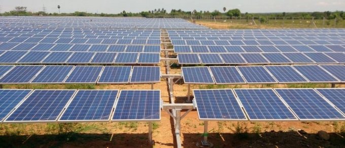 인도에 설치된 태양광 패널 /사진=인도 신재생에너지부