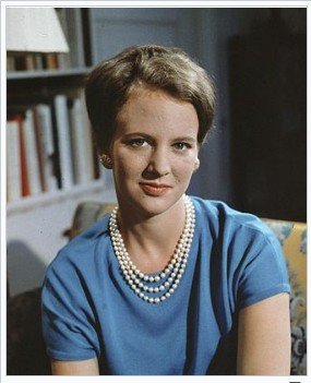 Queen Margrethe as a young woman in 1966 / Photo = Wikipedia