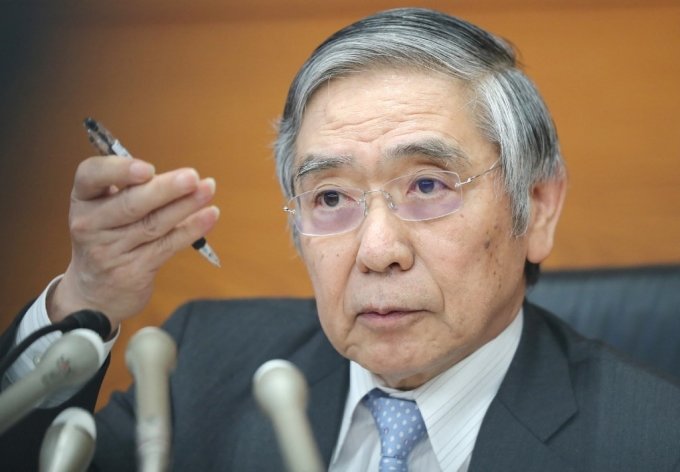 구로다 하루히코 일본은행 총재/ ⓒAFP=뉴스1