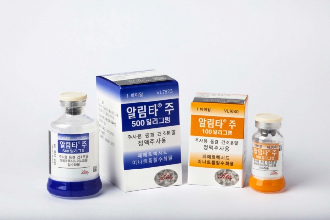 비소세포폐암치료제 알림타/사진제공=보령