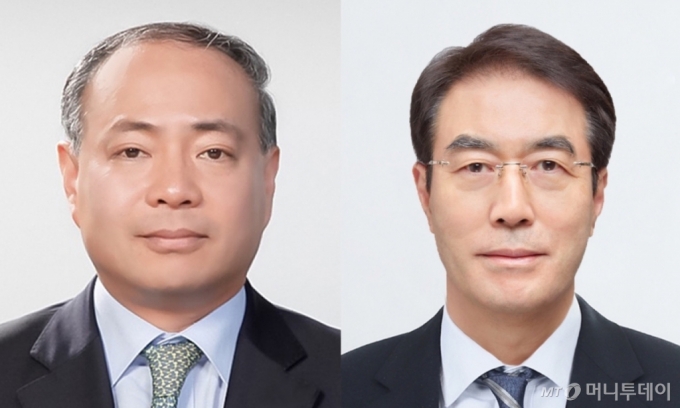 이동욱 현대제뉴인 신임 대표이사(사장·왼쪽), 최철곤 현대건설기계 신임 사장 /사진=현대중공업그룹 