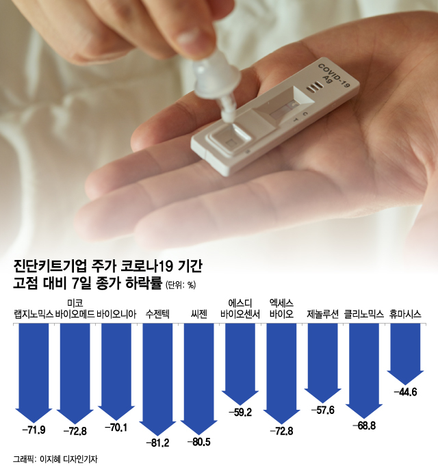 팬데믹에 15만원, 엔데믹에 3만550원…진단키트 투자 '곡소리'
