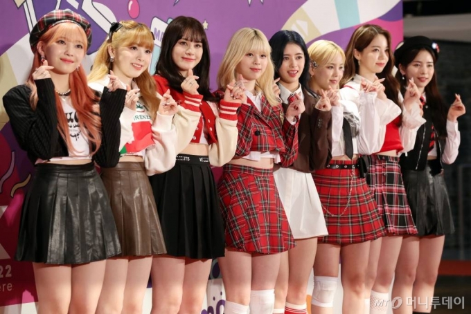 그룹 니쥬(NiziU) 마코, 리쿠, 리마, 리오, 마야, 미이히, 마유카, 아야카, 니나 /사진=임성균 기자 tjdrbs23@