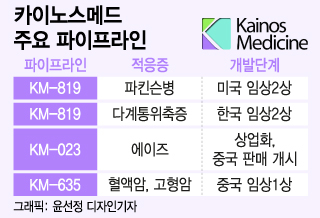 재무 부담 턴 카이노스메드, 파킨슨병 혁신신약 美 임상2상 순항