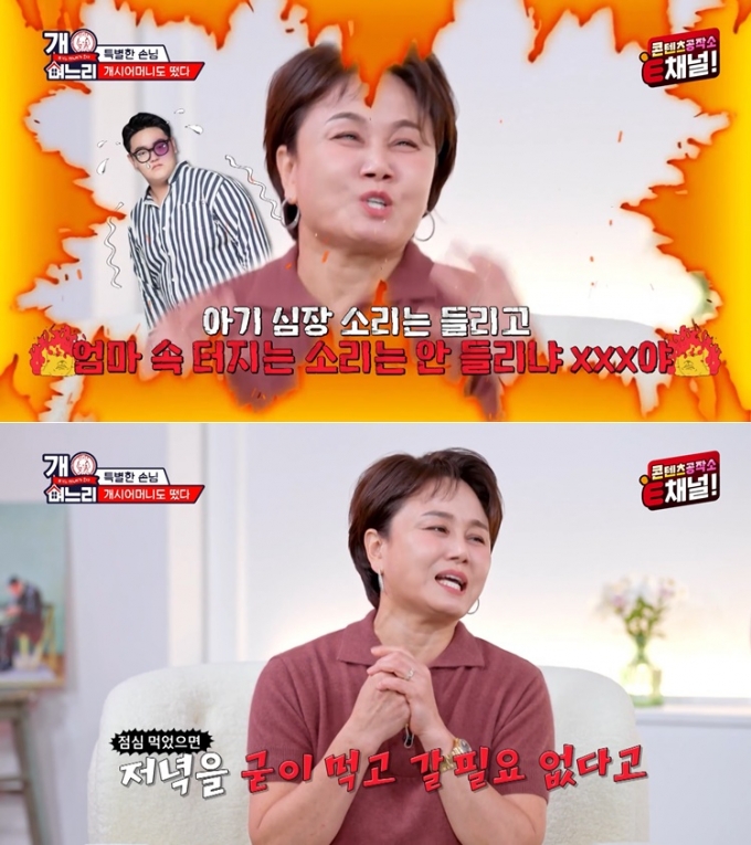 /사진=E채널 '개며느리