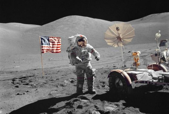 미국항공우주국(NASA)이 1972년 12월 달 탐사하는 모습. / 사진=미국항공우주국(NASA)