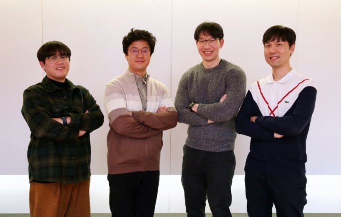 엔씨소프트 비전 AI 랩의 김영백 연구원, 이영현 팀장, 이주성 연구원, 김민재 실장(왼쪽부터) /사진=엔씨소프트