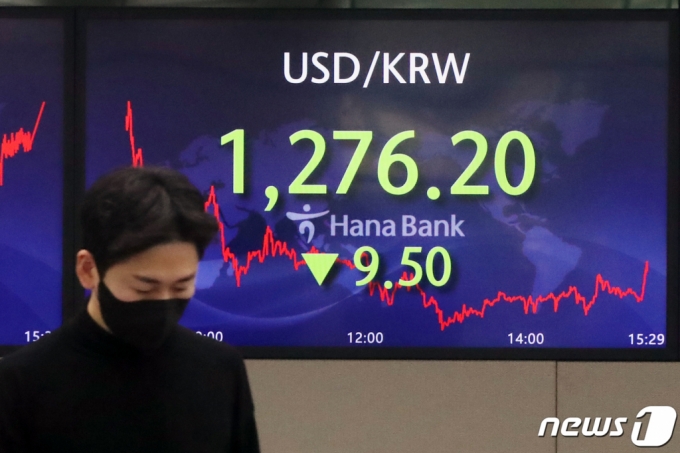 1400원대 치솟던 환율... 1400원대 치솟던 환율...
