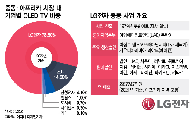 '오일머니' 중동시장 꽉 잡은 LG전자...점유율 80% 달하는 그 제품