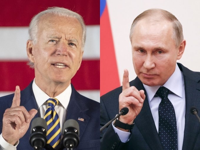 조 바이든 미국 대통령(왼쪽)과 블라디미르 푸틴 러시아 대통령/AFPBBNews=뉴스1