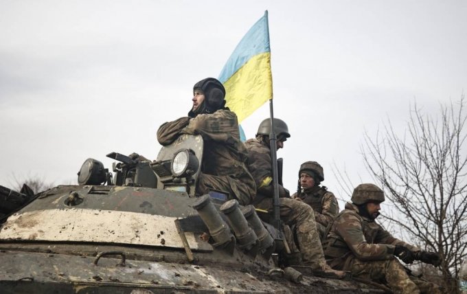 [도네츠크=AP/뉴시스] 우크라이나 군인들 자료사진.
