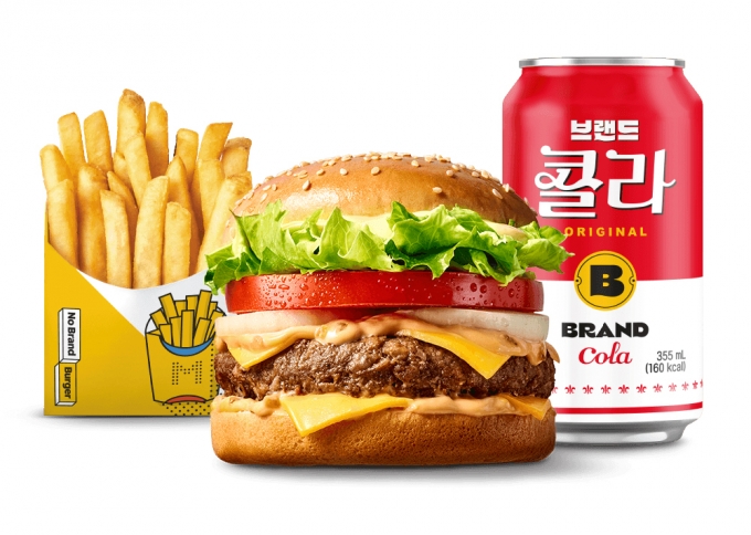 노브랜드 버거 대표 메뉴 'NBB 시그니처 버거 세트'