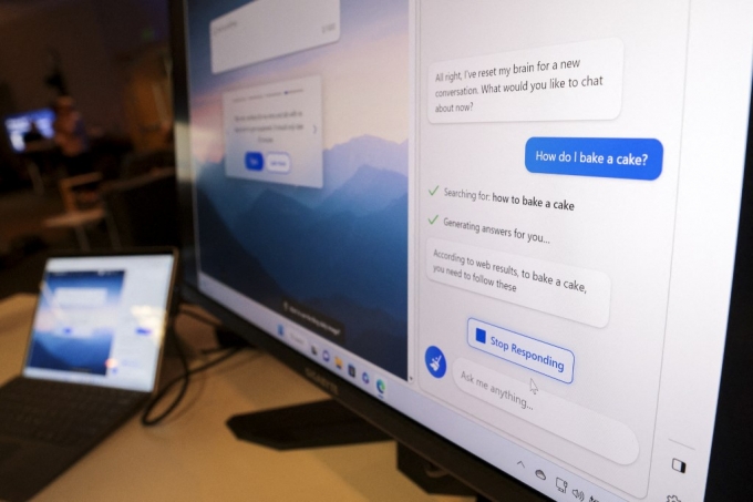 마이크로소프트(MS)가 소수 이용자들을 대상으로 베타 테스트 중인 AI 챗봇의 모습/AFPBBNews=뉴스1