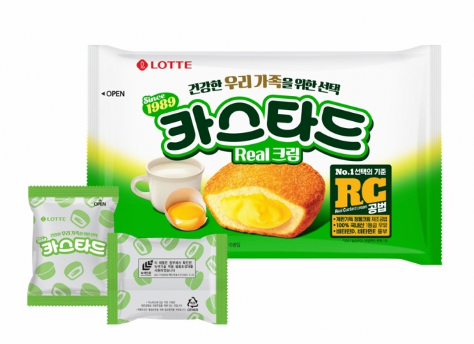 '플렉소 인쇄로 플렉스' 롯데제과, 카스타드에 친환경 포장재 적용