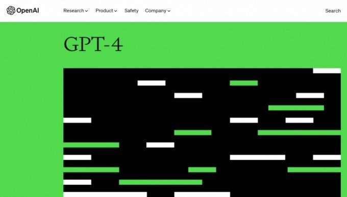 14일(현지시각) 공개된 GPT-4 소개 페이지. /사진=오픈AI 홈페이지 갈무리