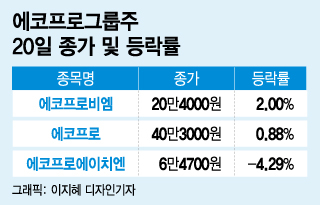 '압수수색' 악재에도… 에코프로비엠·에코프로, 오히려 '올랐다'