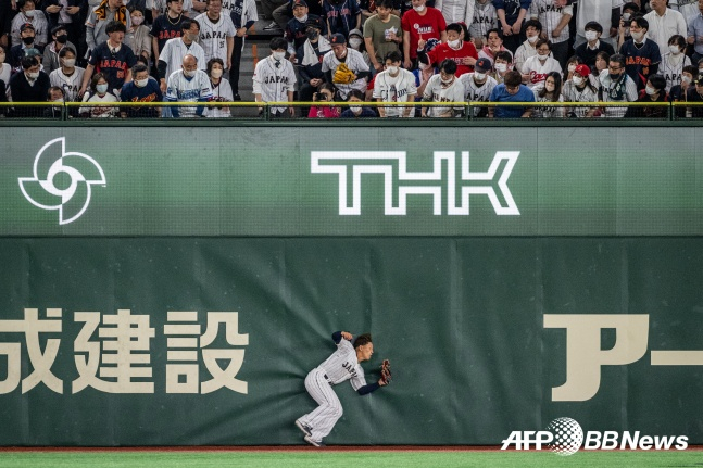 ô Ÿī 17(ѱð) Ϻ 쵼  Żƿ 2023 WBC 8 ܾ   Ÿ óϰ ִ./AFPBBNews=1