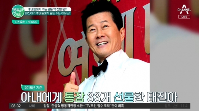 /사진=채널A '행복한 아침'