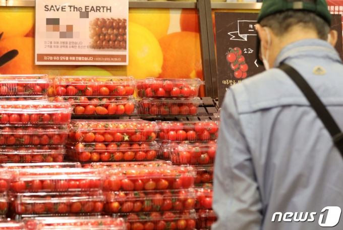 서울 한 대형마트에 방울토마토가 진열돼 있다. /사진제공=뉴스1