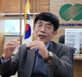 김한곤 혁신형 소형모듈원자로(i-SMR) 기술개발사업단장. / 사진=김인한 기자