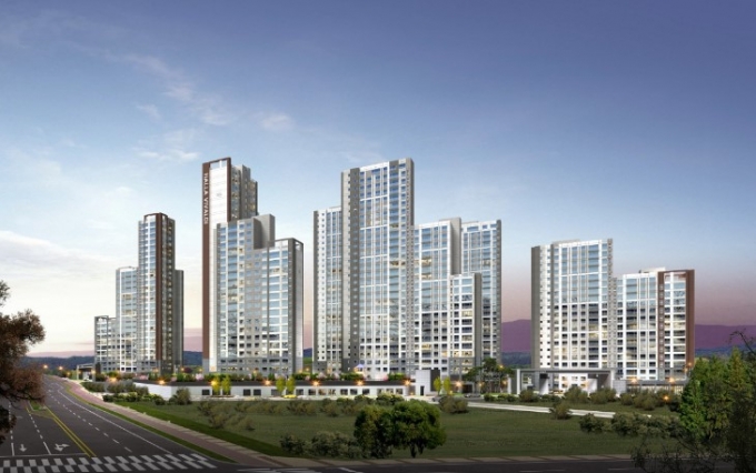 '군산 한라비발디 더프라임' 투시도/사진제공=HL 디앤아이한라(주)