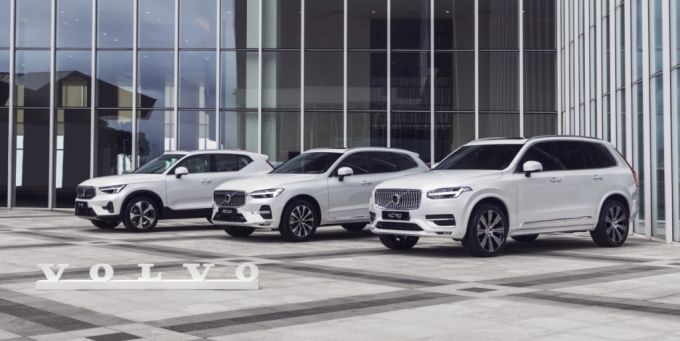 왼쪽부터 XC40, XC60, XC90./사진제공=볼보자동차코리아