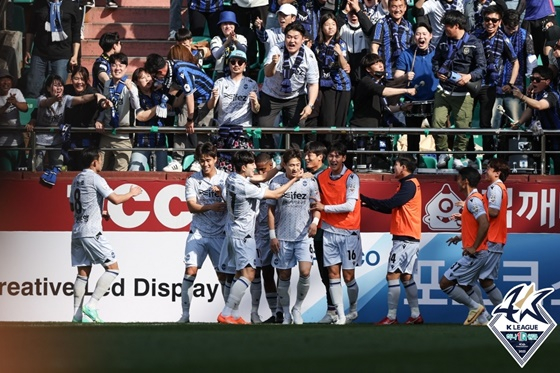 인천유나이티드 선수단. /사진=한국프로축구연맹 제공