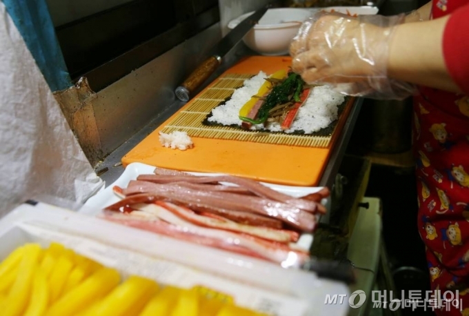 '계란 빠진 김밥' 자료사진/김휘선 기자 hwijpg@