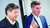  로버트 하벡 독일 경제기후부 장관(사진 왼쪽)과 라스 아가드 덴마크 기후에너지부 장관이 3월 24일 덴마크-독일 수소 협력 콘퍼런스에 참석한 모습/로이터 = 뉴스1 