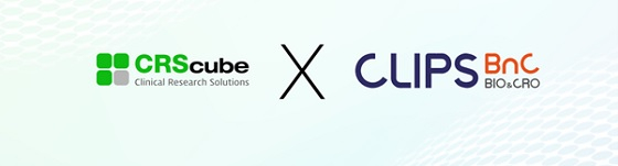 (사진 왼쪽부터)씨알에스큐브 및 클립스비엔씨 CI/사진제공=클립스비엔씨