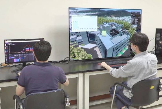 한국전기연구원 디지털 트윈 기술을 활용한 태양광 발전 시뮬레이션 연구개발/사진=전기연 