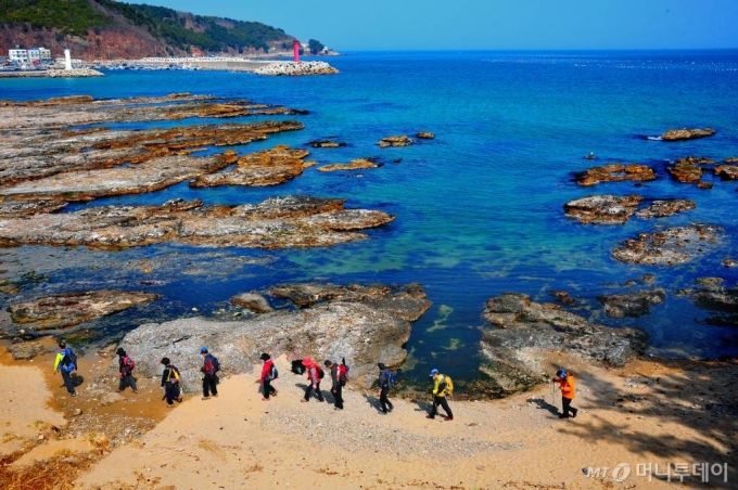 코리아 둘레길을 걸으면서 볼 수 있는 풍경. 동해안을 따라 걷는 해파랑길 구간 중 21코스인 경북 영덕군의 풍경이다./사진= 한국관광공사