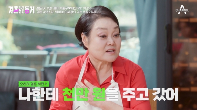 /사진=채널A &#039;결혼 말고 동거&#039; 방송 화면
