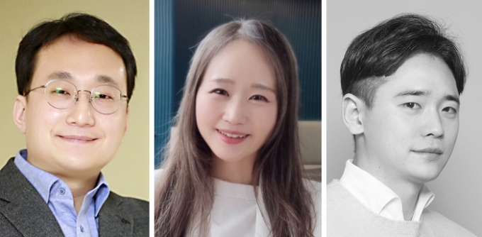 (왼쪽부터)배현진 프로메디우스 대표, 정은경 뉴잇 대표, 조원정 웜블러드 대표