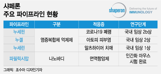 샤페론, 코로나 치료제 임상2b상 성공 호재에도 시무룩…왜?