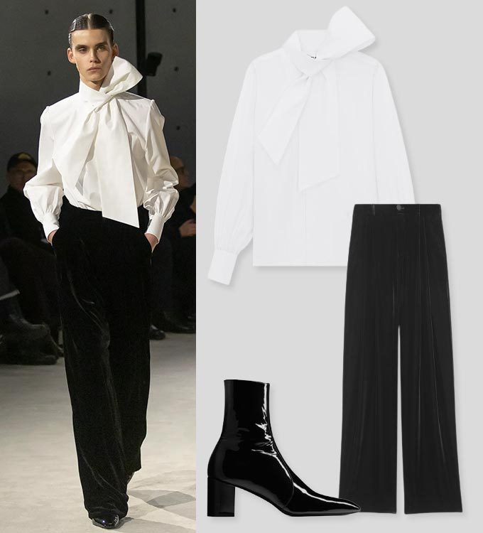 생 로랑(Saint Laurent) 2023 가을 남성복 컬렉션./사진=생로랑(Saint Laurent) /편집=이은 기자