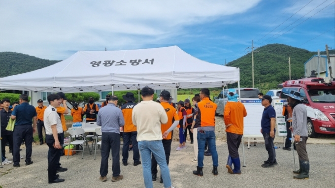 영광군의 드론봉사단 특수드론이 실종사 수색에서 맹활약 하고 있다. /사진제공=영광군.