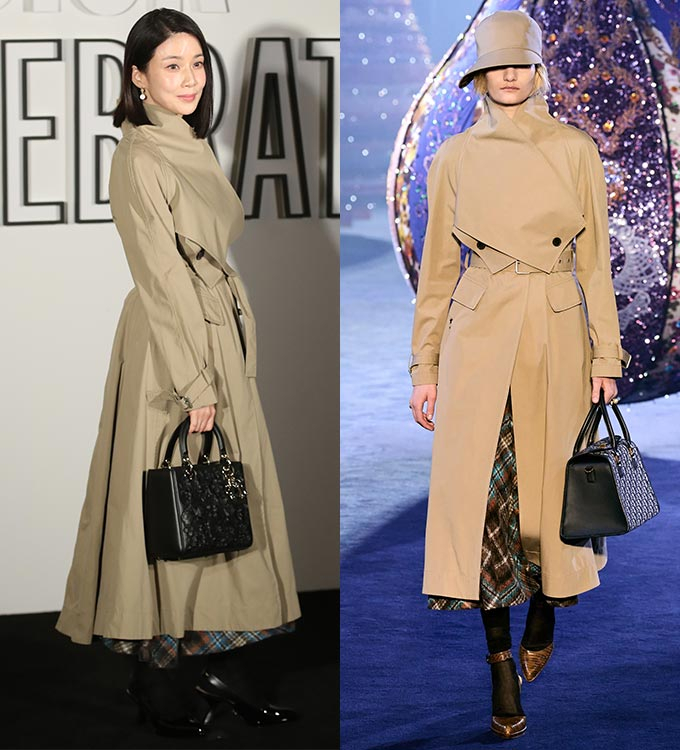 배우 이보영, 디올 2023 F/W 컬렉션 쇼./사진=뉴스1, 디올(Dior)