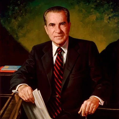 미국의 제37대 대통령이었던 리처드 닉슨의 백악관 공식 초상화.