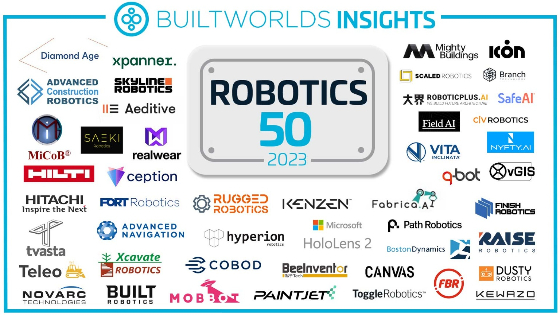 빌트월즈의 건설 로보틱스 글로벌 50 기업/사진제공=스패너