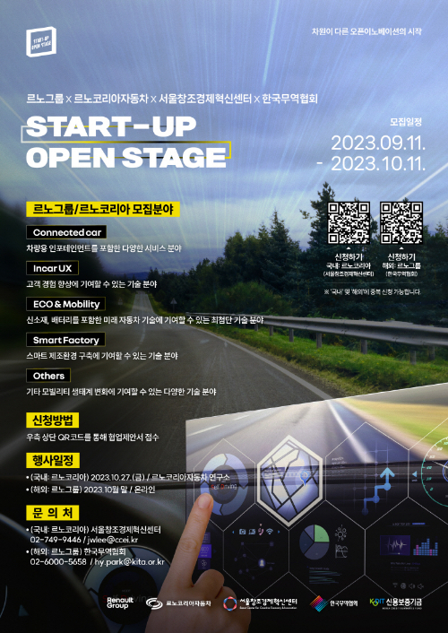 르노코리아 스타트업 오픈 스테이지. /사진제공=르노코리아자동차