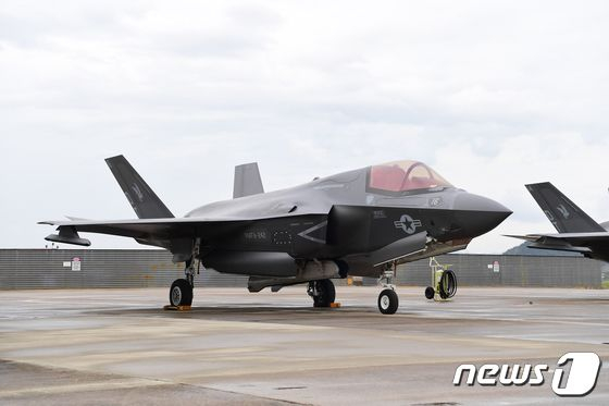 2023년 연합 편대군 종합훈련에 참가하는 美 해병대 F-35B 전투기가 지난 14일 광주기지에 전개해 출격 대기하고 있다. (사진은 기사 내용과 무관함) / 뉴스1 (C) News1 (공군 제공) 2023.4.16/뉴스1