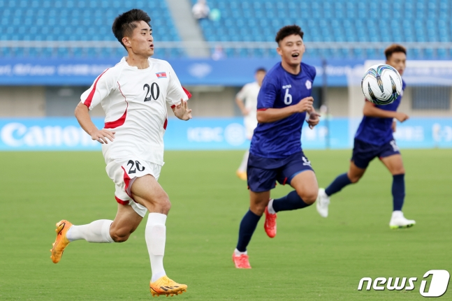 북한과 대만의 경기 장면. /사진=뉴스1