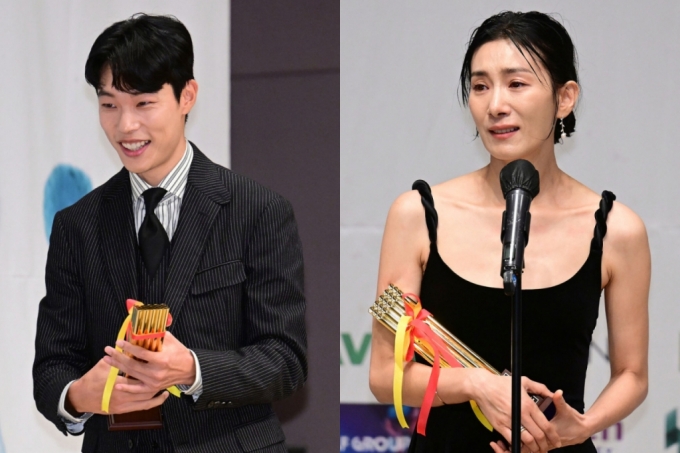 (왼쪽부터) 배우 류준열, 김서형 /사진=OSEN
