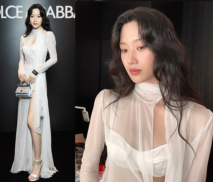 문가영 vs 모델, 낮과 밤 다른 란제리 룩…몸매 다 드러내고 '아찔'