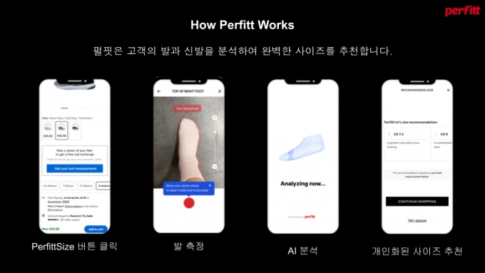 발 사이즈를 AI로 측정하는 펄핏사이즈 솔루션 /사진제공=펄핏사이즈