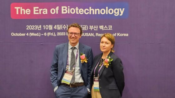 (왼쪽부터)옌스 닐센 바이오 이노베이션 인스티튜트 대표(스웨덴 찰머스 공과대학교 생물학 및 생명공학과 교수), 디나 페트라노빅 노보 노디스크 재단(NNF의 바이오 지속가능센터 최고과학책임자(CSO)(덴마크기술대학교 교수)/사진=류준영 기자